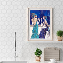 Oil Paint Lady By Numbers Coloring Picture Drawing