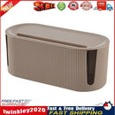 Wire Cable Storage Box Data Line Storage Charger Socket Organizer (Coffee) Newly