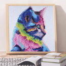 5D DIY Full Drill Square Diamond Painting Color Cat Cross Stitch Embroidery