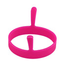 1pc Round Silicone Fried Egg Tool Pancake Mould Ring Poacher (Pink)