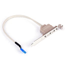9Pin Motherboard Female Header to Dual USB 2.0 Adapter Cable for Desktop PC