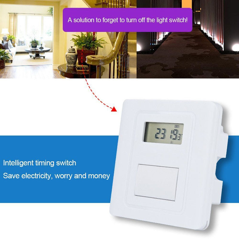 Wall Automatic Loop Countdown Timer 24 Hour Digital Timer Switch Cyclic Timer