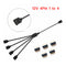 1 To 4 4pin Power Splitter Extension Cable 12V 30cm Splitter Cable for Asus/msi
