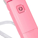 Book Night Reading Light - USB Rechargeable Clip-on Mini LED Lamp (Pink)