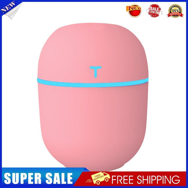 200ml Mini Air Humidifier LED Light USB Essential Oil Diffuser (Pink)
