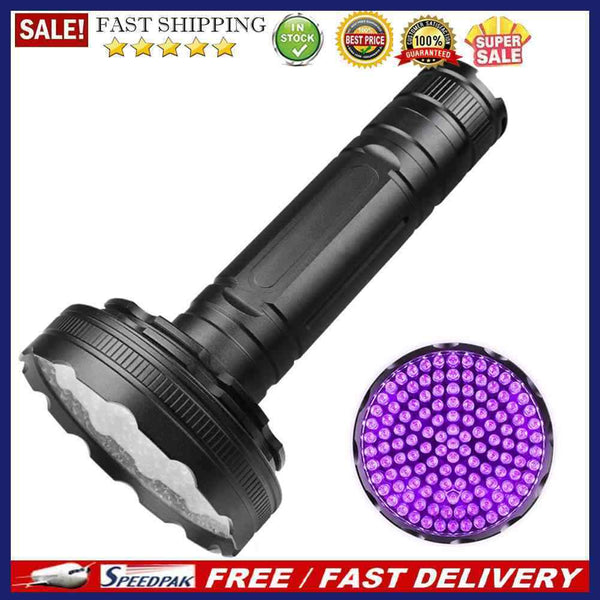 Waterproof Portable 128 LED UV Ultraviolet Inspection Torch 395nm Flashligh