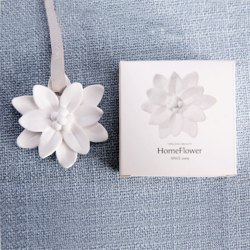 Decoration Plaster Flower Pendant Car Accessories Hanging Ornament For Car