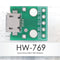 10pcs USB to DIP Adapter Board Pin Board Micro USB Female to DIP Converter