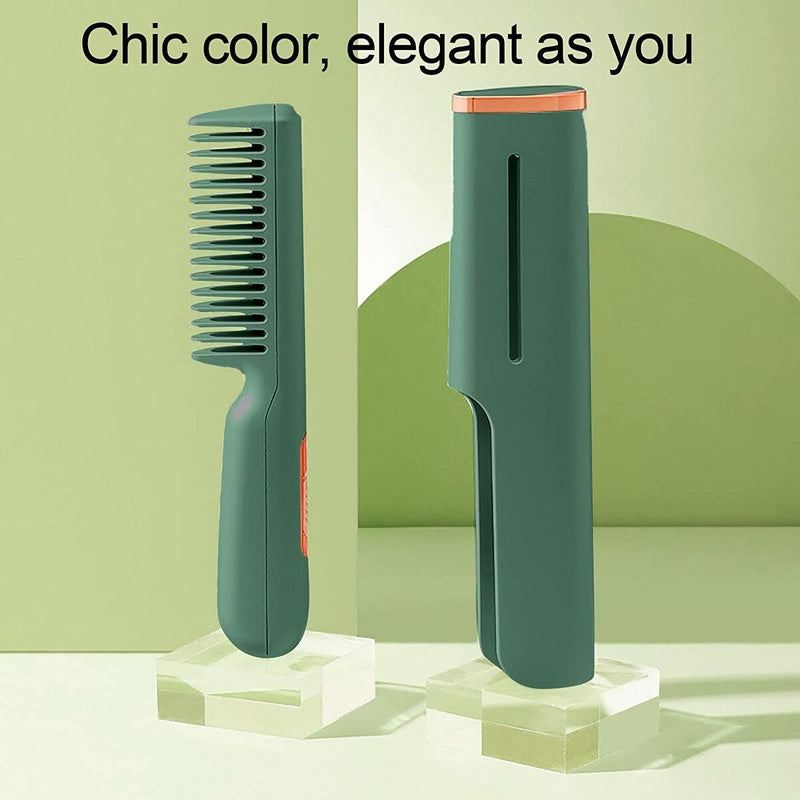 Styling Dual-Purpose 360° Hair Styler Hair Straightener Comb Curler Portable