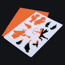 6 x Layered Stencils for Walls Painting, Scrapbooking Embossing Cards Paper