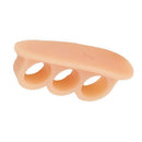 2pcs Elastic Hammer Toe Separator Pads Hallux Valgus Straightener (Beige) Newly