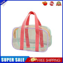 Summer Beach PVC Clear Handbag Travel Jelly Waterproof Large Wash Bag (S)