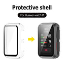 PC Glass + Cover for Huawei Watch D Tempered Glass Film Screen Protector Frame