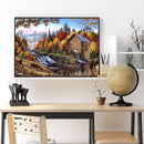 XiYuanShangMao 5D DIY Diamond Painting 30x40cm Full Circle Diamond Landscape Hol