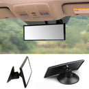 Universal Rear View Interior Car Mirror Adjustable Long Wide Suction Safety Q8O6