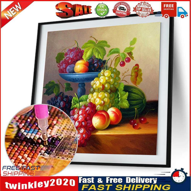 Fruits Grape 5D Diamond DIY Painting  Kit Home Decor Craft Newly