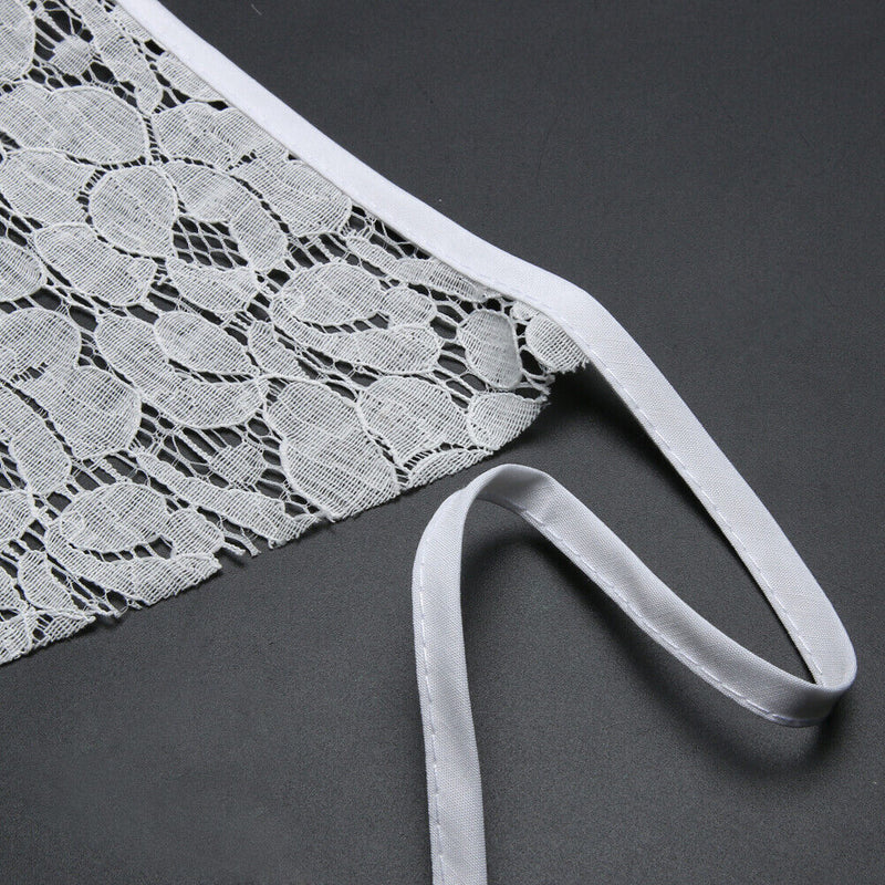 12 Flags 3.2m White Lace Flower Party Wedding Pennant Bunting Banner Decor