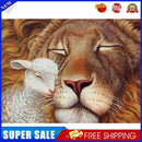Lamb and Lion Oil Paint By Numbers Kit DIY Acrylic Painting on Canvas Arts