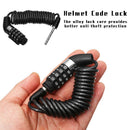 Anti-theft Cable Lockstitch Helmet Code Lock Motorcycle Locks 4 Digit Password
