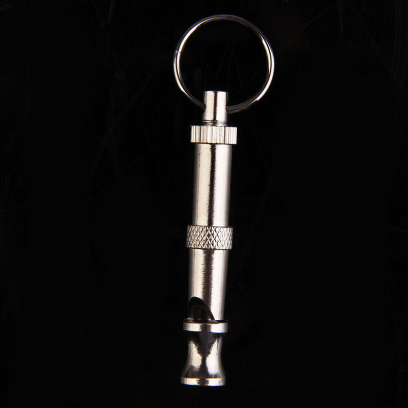 Pet Training Adjustable Ultrasonic Flute Dog Whistle Sound Keychain