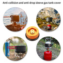 Camping Stove Adapter Split Stove Gas Adapter Converters for BBQ (Yellow)