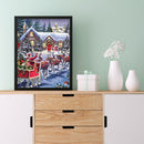 Diamond Painting Elk carriage Full Round Rhinestone Wall