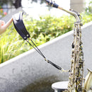 Neck Strap Adjustable Leather Shoulder Harness Belt with Metal Buckle Saxophone