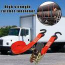 1Pc 4 Heavy Duty Ratchet Straps Tie Down Cargo Luggage Van For Camping M6W3