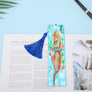 5D Diamond Painting Climbing Cat Cross Stitch Bookmark Leather Page-marker Newly