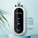 Mini Air Purifier USB Personal Wearable Hanging Necklace Fresher (White)