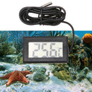 Waterproof Electronic Digital LCD Pet Aquarium Thermometer w/ Probe(Black)