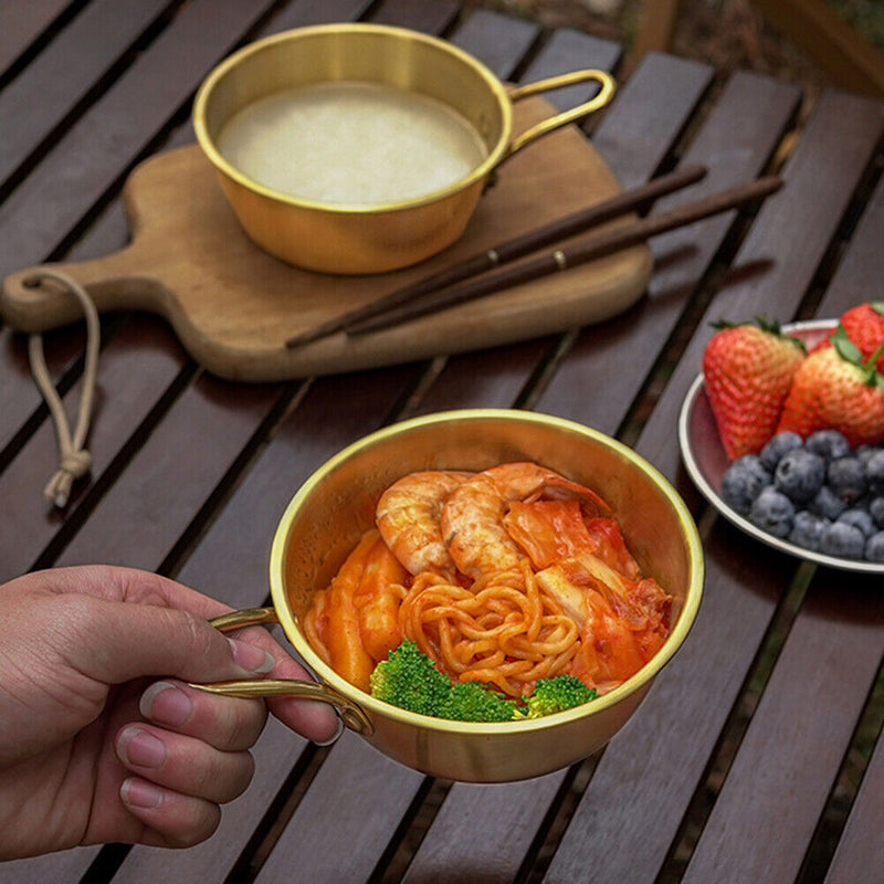 Portable Camping Barbecue Tableware Hanging Bowl for Outdoor Hiking Picnic