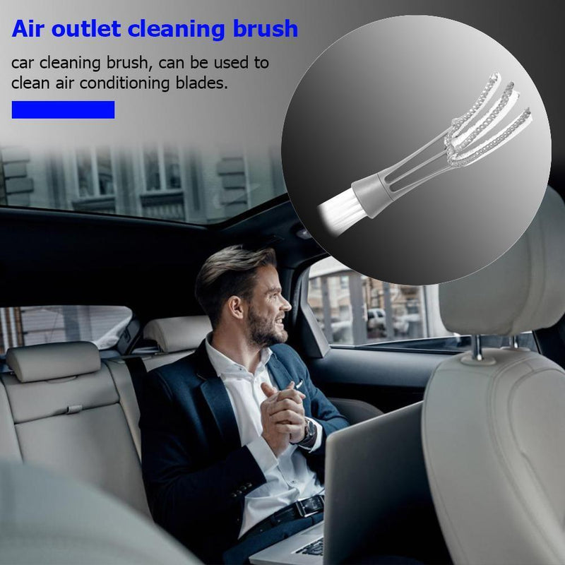 Double Ended Car Vent Slit Brush Window Blinds Computer Keyboard Cleaning B