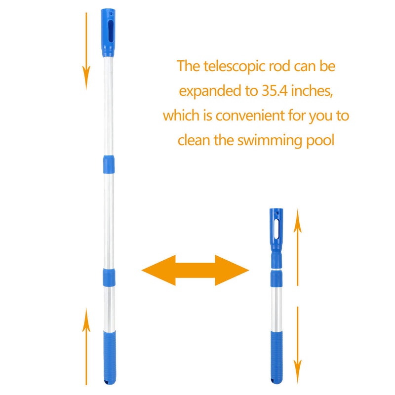 Telescopic Pool Pole Extension Rod for Cleaning 3-Section for Pool Skimmer Net