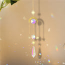 Hanging Crystal Light Catcher Metal Moon Sun Garden Wall Wind Chime (62) Newly
