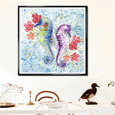 5D DIY Diamond Painting Hippocampus Kits Full Round Drill Wall Rhinestone Decor