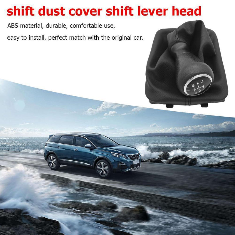 For Peugeot 206 207 5 Speed Gear Shift Knob Shifter Stick Lever Collar Cove