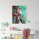 African Butterfly Black Woman Art Diamond Painting Kits Full Round D