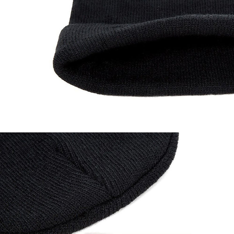 Embroidery Letter Soft Warm Man Woman Ski Caps Beanies Hat Winter Cap Knit