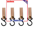 Camping Leather Hook - Pack of 4 Outdoor Picnic Tableware Movable Storage Hook