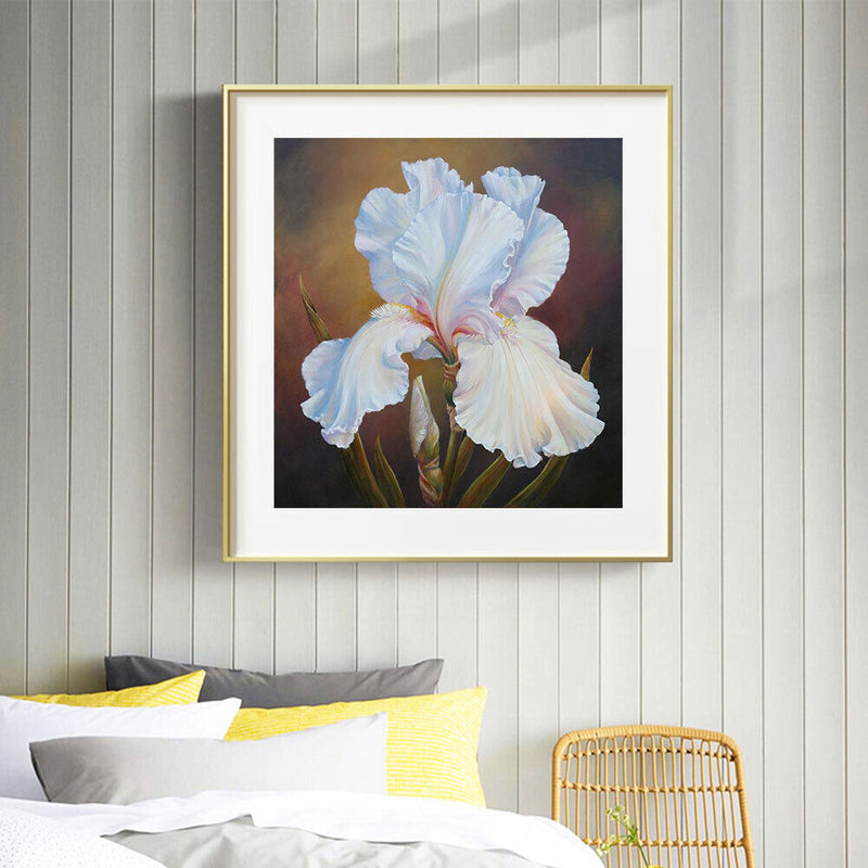 Flower Oil Paint By Numbers DIY Handpainted on Canvas Wall Art Picture Craft