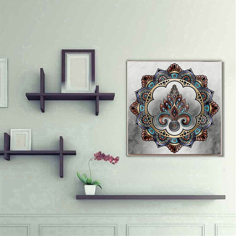 Abstract Mandala Oil Paint By Numbers Kit DIY Acrylic Painting Wall Art Picture