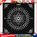 Square Tarot Card Cloth Pentacle Tarot Crystal Grid Divination Deck Cloth Newly