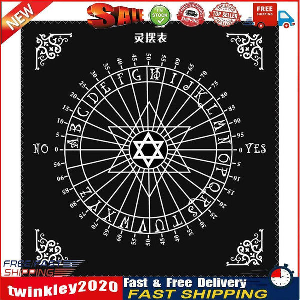 Square Tarot Card Cloth Pentacle Tarot Crystal Grid Divination Deck Cloth Newly
