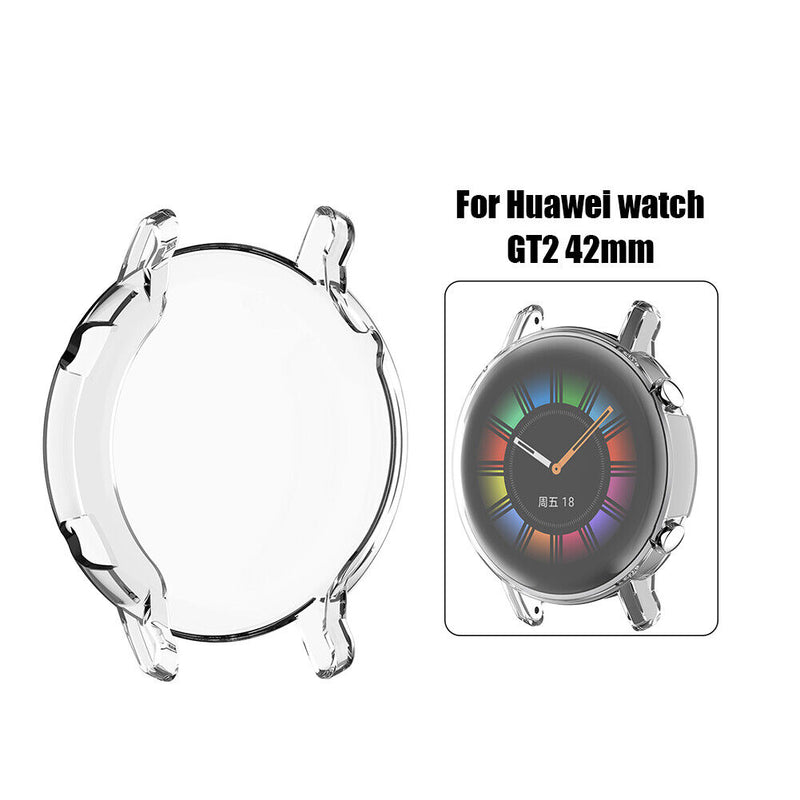 TPU Protective Case for Huawei Watch GT 2 GT2 42mm Protector Cover (White) Newly