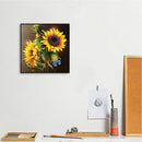 Sunflower 20X20cm Frameless Oil Paint By Numbers DIY Painting Crafts (S562)