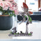 Metal Painted Flower Fairy Statue Outdoor Landscaping Angel Girl Sculpture Newly
