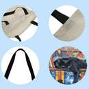 Cute cat Printed Shoulder Shopping Bag Casual Large Tote Handbag (40*40cm)