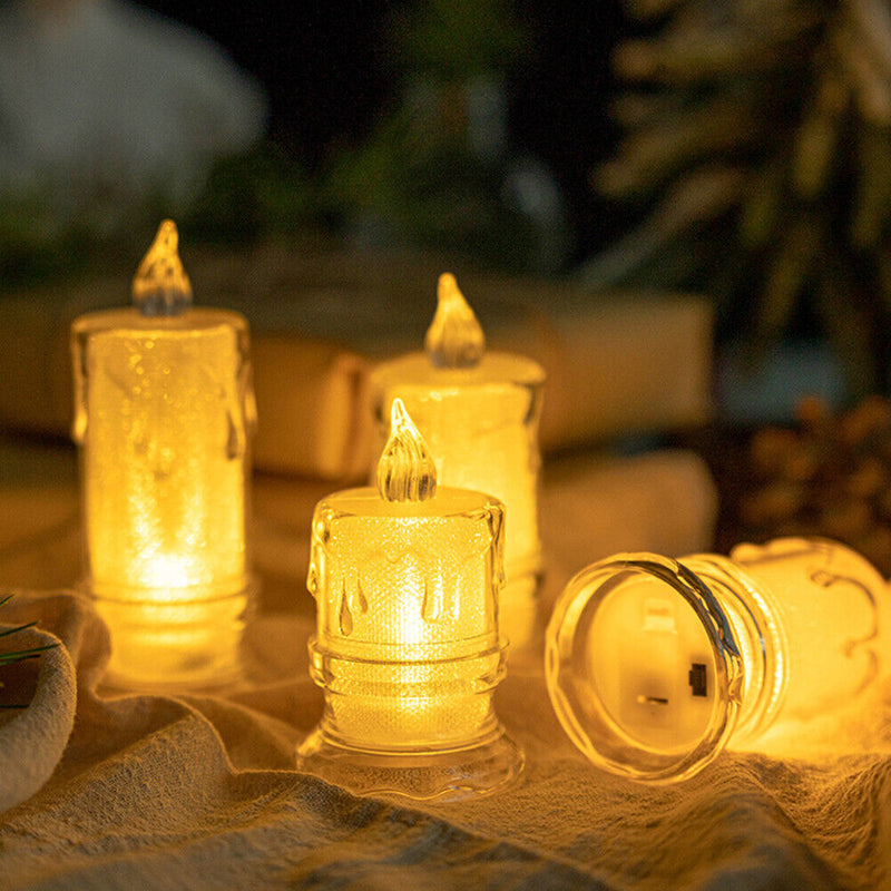 #A LED Flameless Candle Lights Electronic Tea Lights Ornament Wedding Home Decor