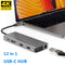Docking Station 4K Dual HDMI USB Type-C Hub Rj45 Ethernet For Laptop PC